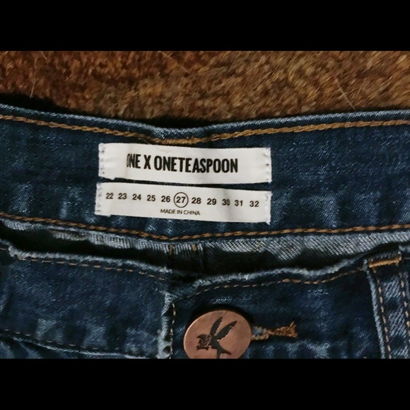 One Teaspoon Bad Seed Bandit Denim Shorts *NEW* - Picture 5 of 8